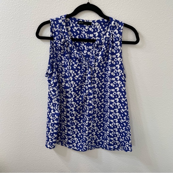 Gibson floral blouse blue small - Picture 1 of 4